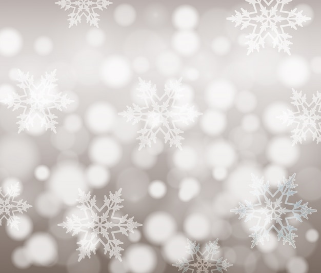 Vector background design with snowflakes