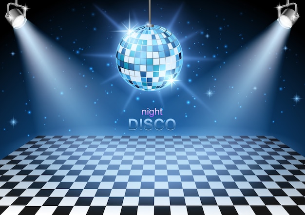 Vector background disco party