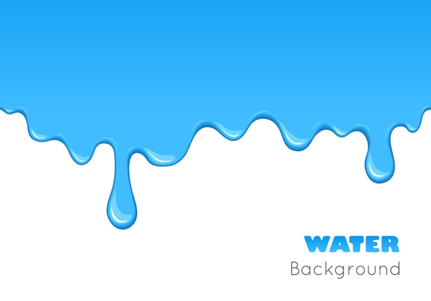 background of dribble blue liquid