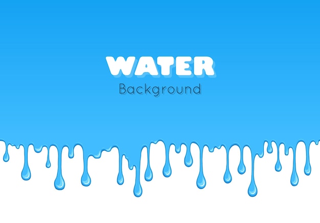 Vector background of dribble blue liquid