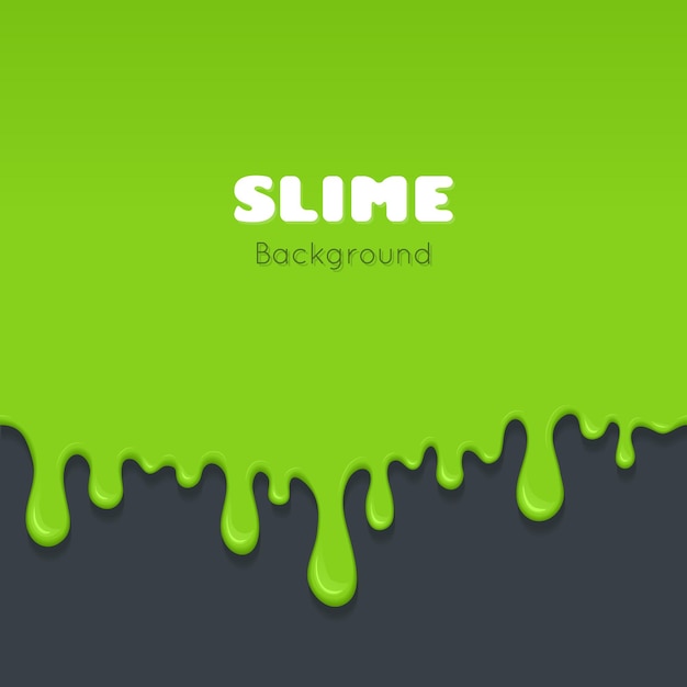 Background of dribble green slime