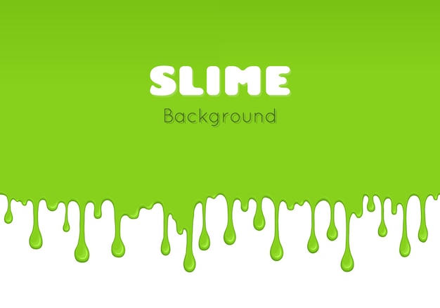 Background of dribble green slime