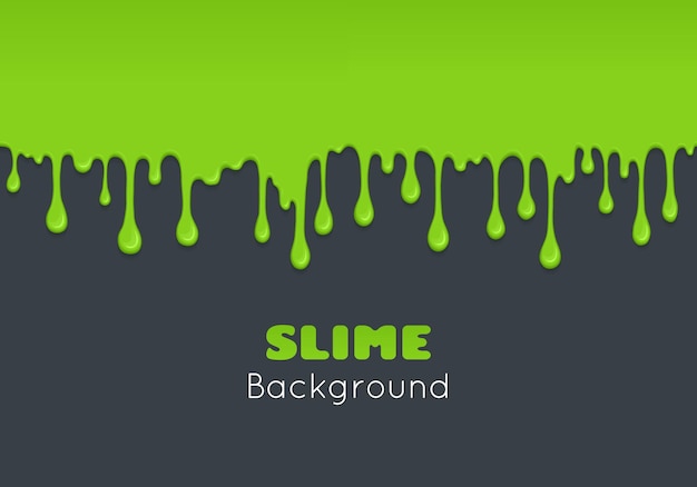 Vector background of dribble green slime