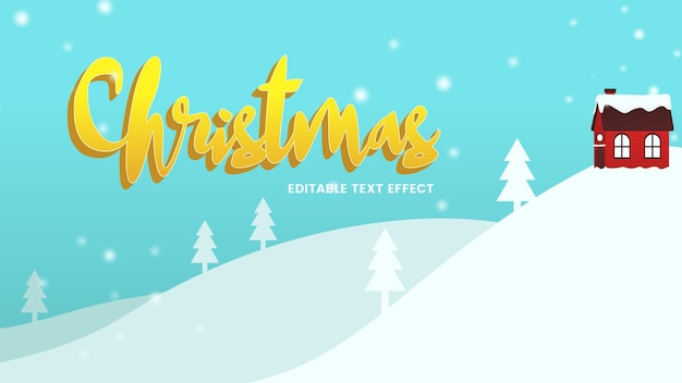 background and editable text effects for Christmas