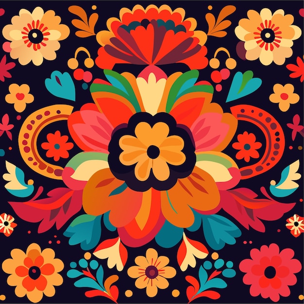 Vector background in ethnic style