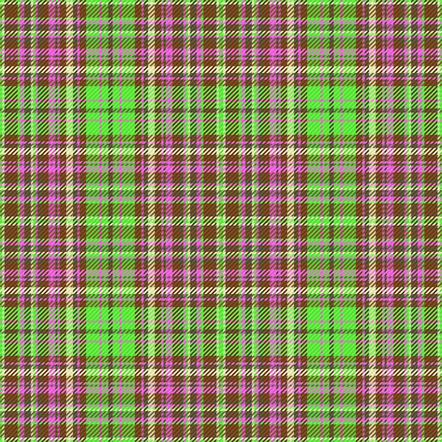 Vettore tessuto di sfondo tartan motivo vettoriale senza giunture controllo plaid della trama tessile