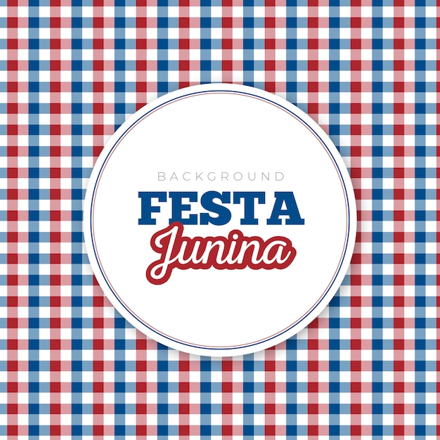 Vector background festa junina red and blue