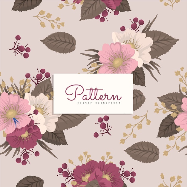 Background floral seamless pattern