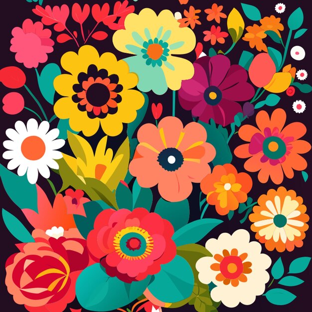 background flower vector illustration