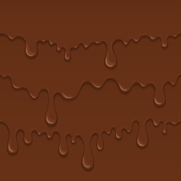 Background of flowing dark chocolate