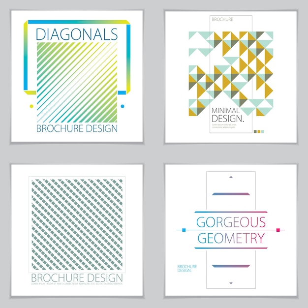 background for a flyers with geometric patterns. vector geometric patterns abstract backgrounds set. abstract striped textured geometric designs.