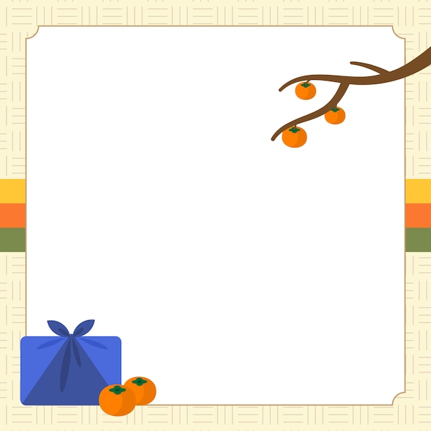 Background Frame Design for Korean Thanksgiving holidays