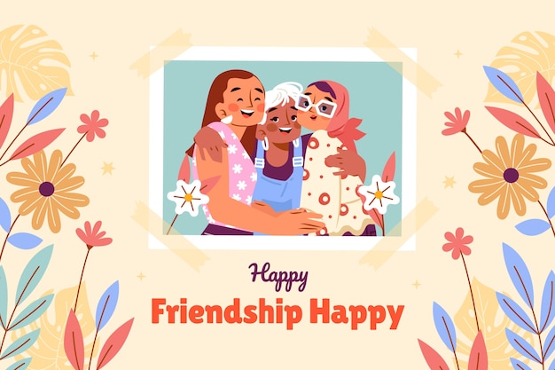 Background for friendship day celebration