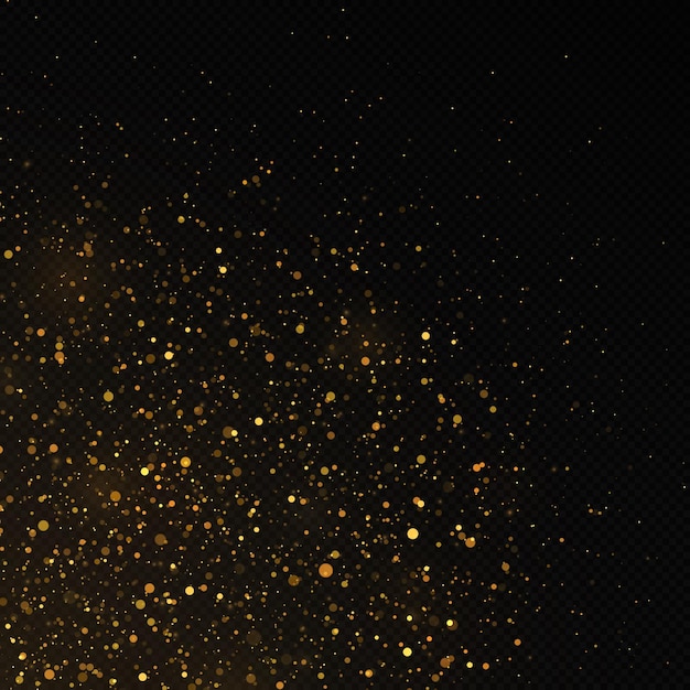 background of Golden confetti and glitter texture