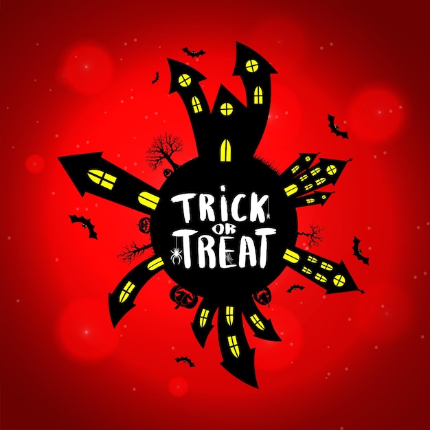 Vector background halloween bright spooky scary template for banner