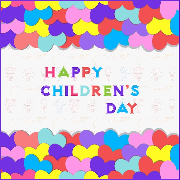 Background of happy children's day