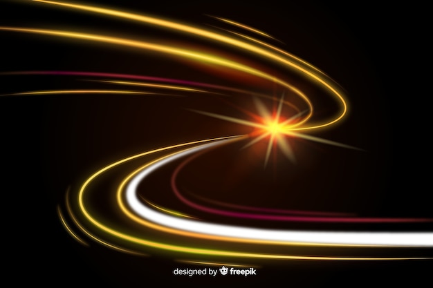 Vector background high speed lights trail