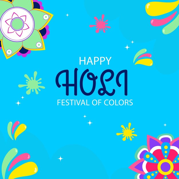 Background of Holi festival Vector