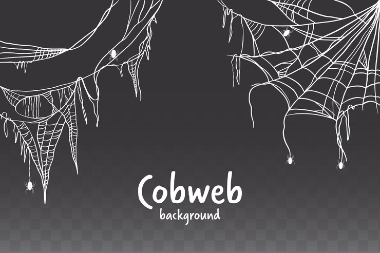 Vector background illustration cobweb design for halloween