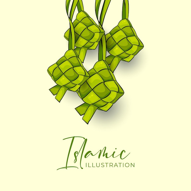 background illustration for eid alfitr celebration design