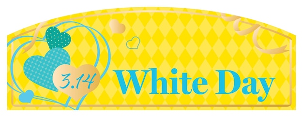 Background image of White Day with hearts. This is an Japanese event.
