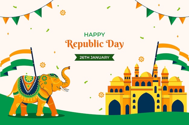 インドの共和国記念日の背景