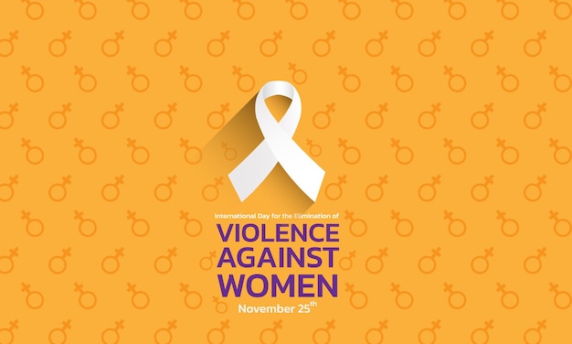 Vector background for international day for the elimination of violence against women