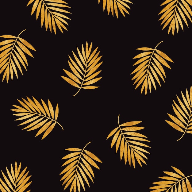 background leaf pattern gold