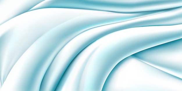 Background of light blue fabric with several folds