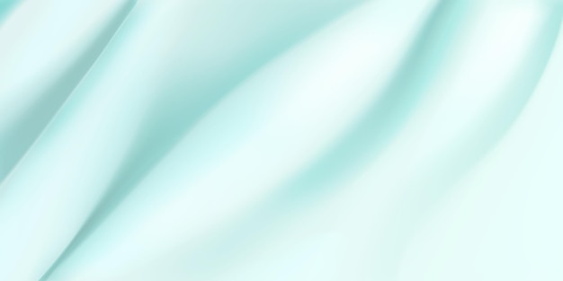 Vector background of light blue fabric with several folds