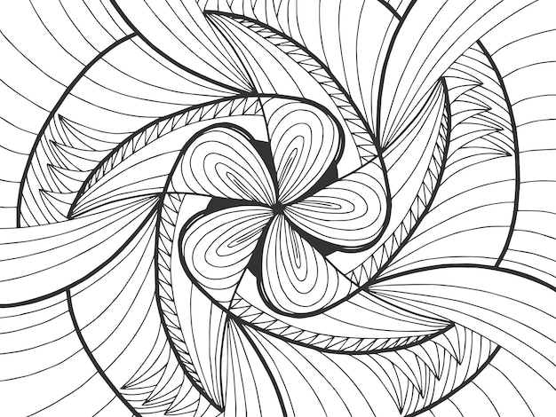 Background Mandala flower Pattern coloring book for stress