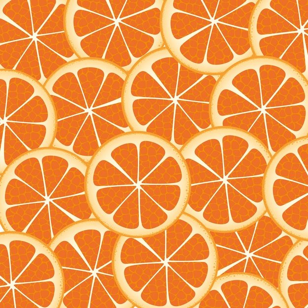 background of many wealthy orange slices on each other