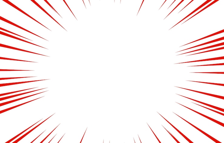 Vector 赤い集中線の背景素材イラスト