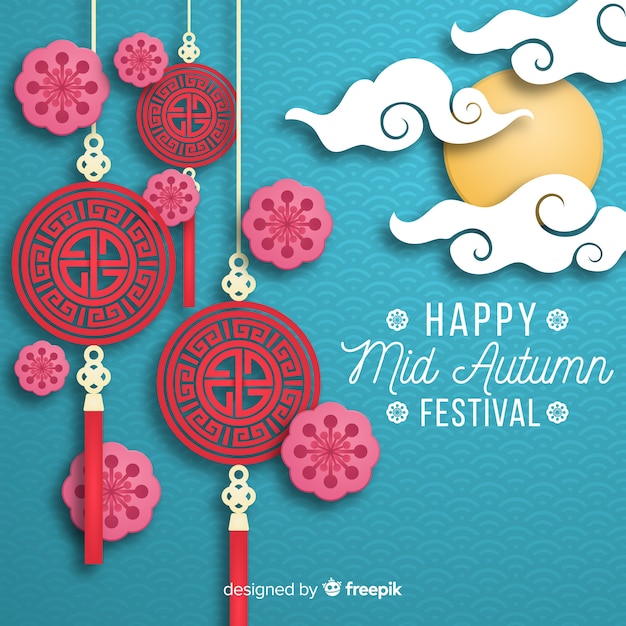 Background for mid autumn festival