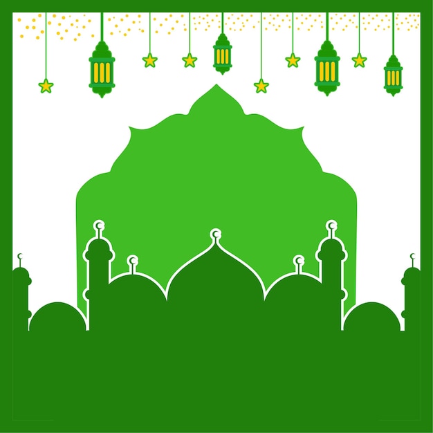 background mosque for social media  banner or website