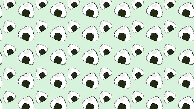 Vector background of onigiri