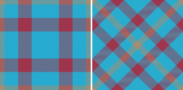 Background pattern fabric Vector textile texture Check seamless tartan plaid