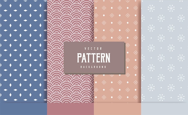 Background pattern geometric seamless collection