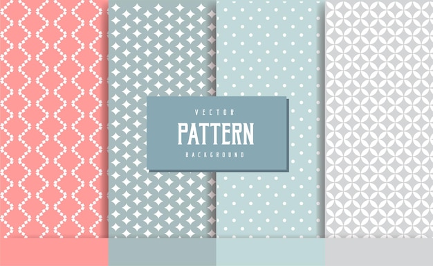 Vector background pattern geometric seamless collection