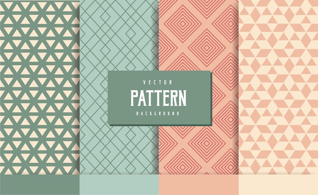 Background pattern geometric seamless collection