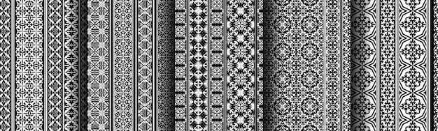 Sfondo modello collezione di set di lusso geometrico etnico senza soluzione di continuità