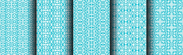 Background pattern seamless geometric luxury set collection