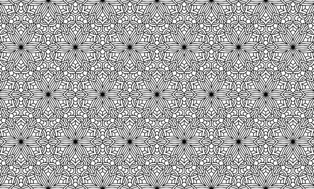 Background pattern seamless line ethnic mandala luxury