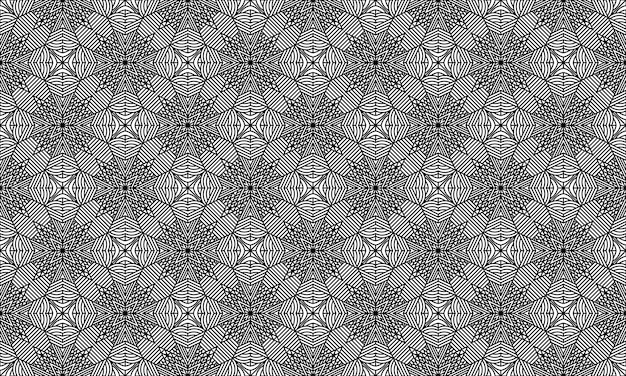 Sfondo modello linea senza soluzione di continuità etnico mandala lusso