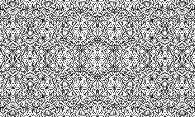 Background pattern seamless line ethnic mandala luxury