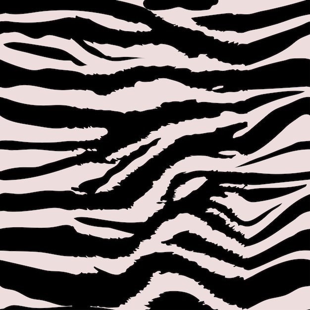 벡터 배경 패턴 질감 호랑이와 얼룩말 스트라이프 블랙 정글 사파리 호랑이와 얼룩말 원활한 패턴