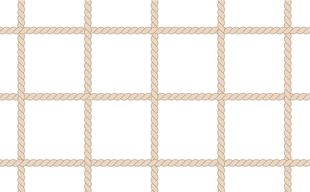 Premium Vector  Background pattern with brown rope net knot