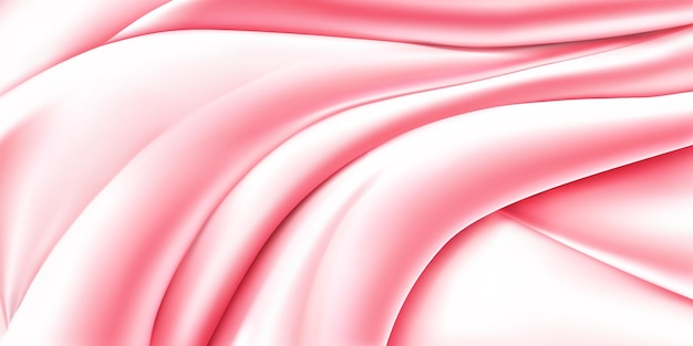 Background of pink fabric with several folds