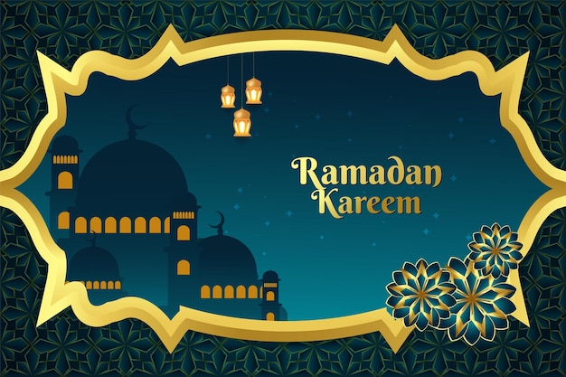 Sfondo stile islamico del ramadan