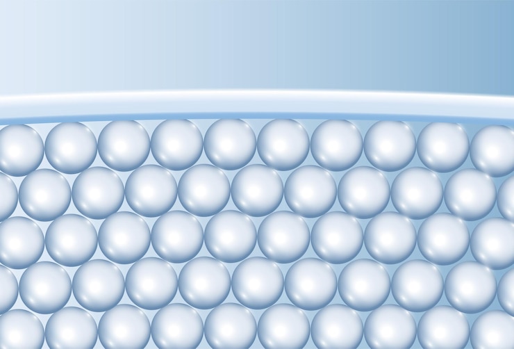 Vector background ready for beauty products 3d illustration of bright skin layers